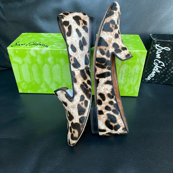 Sam Edelman Shoes - Sam Edelman Alvin Snow Leopard Calf Hair Cheetah Loafer